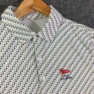 Los Angeles Country Club Polo Men Large Us Open Floral Performance Stretch